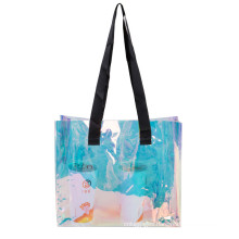 2020 Wholesale Jelly tote bag custom holographic beach tote bag clear luxury tote bag handbags